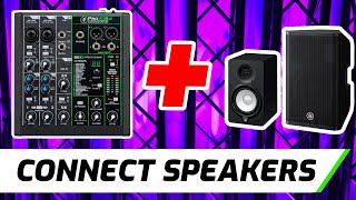 Connect Mackie ProFX6v3 To Powered Speakers amp Studio Monitors [upl. by Delorenzo176]