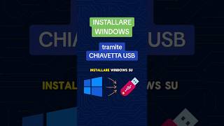 Come installare Windows da USB  Creare chiavetta USB avviabile Windows  Parte 1 shorts [upl. by Aihgn588]