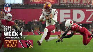 Washington Commanders vs Arizona Cardinals Game Highlights  NFL 2024 Season Week 4 [upl. by Etnauj]