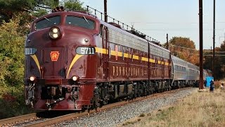 Pennsylvania Railroad E8s on OCS100 Across Conrail Shared Assets in New Jersey [upl. by Roots522]