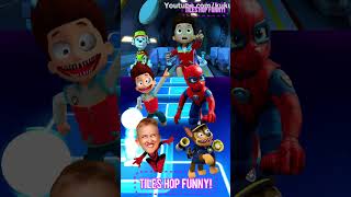 Paw Patrol Scary Ryder vs Vlad and Niki vs Spiderman x Coffin Dance Tiles Hop coffindance tileshop [upl. by Cozmo846]