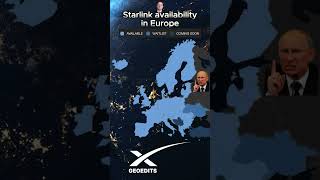 Starlink map europe starlink elonmusk geography fypシ゚ internet [upl. by Yartnoed893]