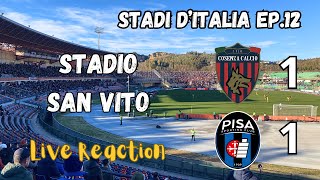 COSENZA  PISA 11 Live Reaction Highlights Voti Tifoserie cosenza pisa serieb [upl. by Sagerman226]