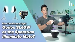 Ultimate Continuous Lighting Showdown  Godox SL60W LED Light vs Spectrum Illuminate Mate Softbox [upl. by Nnaecarg403]