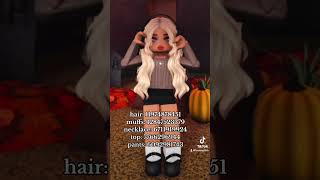 BLOXBURG FALL OUTFIT CODES roblox bloxburg welcometobloxburg [upl. by Hagep]