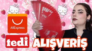 ALIEXPRESS amp TEDI ALIŞVERİŞİ 🍒 Hello Kitty [upl. by Davie]