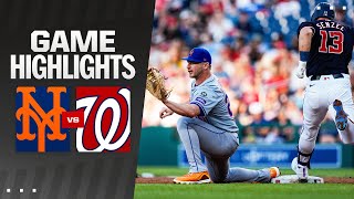 Mets vs Nationals Highlights 7224  MLB Highlights [upl. by Gyasi646]