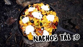 Tűzön sütött nachos tál  egyenesen az erdőből [upl. by Symon]