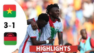 Burkina Faso vs Malawi 31  Highlights  Africa Cup of Nations qualification [upl. by Weisler]