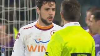 FIGHT  Dodo vs Juan Cuadrado  Fiorentina 01 AS Roma [upl. by Milty]