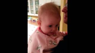 Baby Infant with Barking Croup Stridor Shortness of Breath [upl. by Sorvats848]