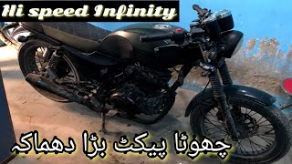 Motorcycle Hi speed Infinity Electric work [upl. by Ardnayek]