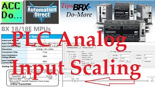 BRX DoMore PLC Analog Input Scaling [upl. by Petronella]