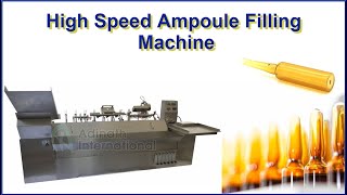 High Speed Ampoule Filling Machine Eight Head Ampoule Filling Machine [upl. by Brezin]