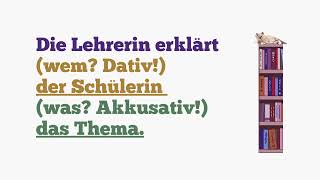 Sätze mit Dativ  Akkusativ 4 personalpronomen personal pronouns [upl. by Reahard]