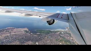 AFRICA TOUR 24  Lift of Zanzibar airport amp Kilimanjaro Airport landing A320Neo Egyptair [upl. by Ybroc84]