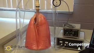 Porcine lung demonstration of vPEP OPEP Device by D R Burton Healthcare [upl. by Dranek482]