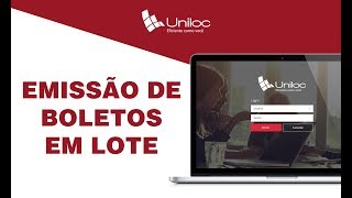 Emissão de Boletos em Lote [upl. by Belia]