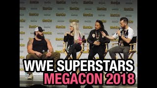 WWE SUPERSTARS  BRAUN STROWMAN ALEXA BLISS amp SHINSUKE NAKAMURA MegaCon 2018 [upl. by Matthieu]