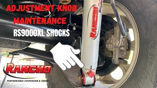 Rancho RS9000XL Shock Maintenance  Adjustment Knob Replacement amp Service [upl. by Dincolo]