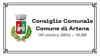 Comune di Artena  Consiglio Comunale del 30 ottobre 2024 [upl. by Aihsik527]