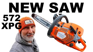 NEW Husqvarna 572 XP G  HEATED HANDLES HOT HANDS [upl. by Ebeohp70]