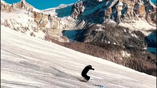 Great Mattia Davare skiing in the Dolomites [upl. by Leddy]