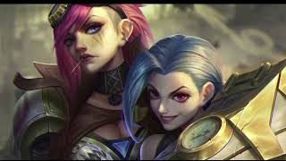 Jinx vs Vi  Get Jinxed vs Here Comes Vi AMV [upl. by Lahcear958]