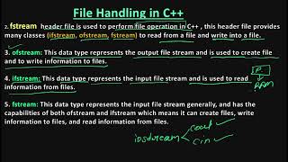 File handling in C  fstream ifstream ofstream  HindiPart2 [upl. by Alyhc]