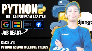 Python Assign Multiple Values  Python Tutorial  Class 15  Hindi [upl. by Notsew]