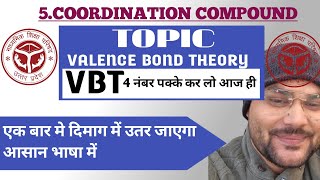 संयोजकता आबंध सिद्धान्त  VBT  Valence bond theory  Sanyojakta Aabandh Siddhant Class 12 [upl. by Garcon]