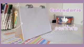 DIY  Calendario de escritorio con materiales basicos [upl. by Uni]