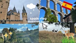 Spain vlog visiting Madrid and Sagovia ✈️✨☁️ [upl. by Lashoh961]