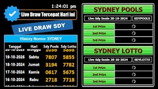 KELUARAN Result LIVE DRAW SYDNEY 28 Oktober 2024Pengeluaran sydney hari ini LIVE TERCEPAT [upl. by Airliah146]