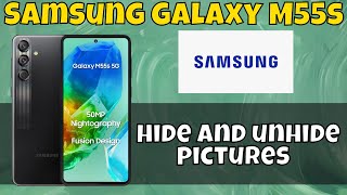 Hide amp Unhide Album or Photos Samsung Galaxy M55s  How to hide and unhide pictures latest [upl. by Eiznyl]