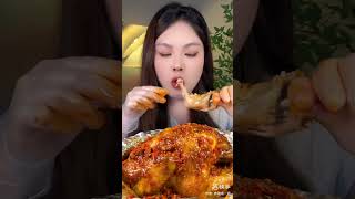 Eating chicken 🍗  Chicken eating videomukbang chicken [upl. by Alilahk142]