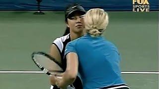 Kim Clijsters vs Amber Liu 2003 US Open R1 Highlights [upl. by Gschu]