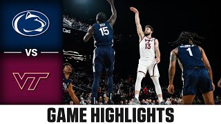 Penn State vs Virginia Tech Game Highlights  202425 ACC Mens Basketball [upl. by Jerrylee392]