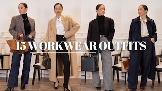 15 WORKWEAR OUTFITS  MINIMAL CHIC OFFICE OUTFITS [upl. by Aray]