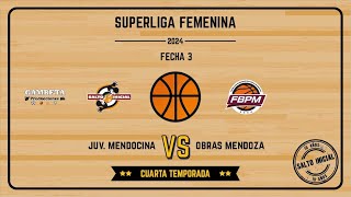 APERTURA 2024 SUPERLIGA FEMENINA FECHA 3 JUVENTUD MENDOCINA VS OBRAS MENDOZA [upl. by Queena498]