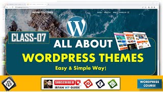 Themes in WordPress  How to add new Themes in WordPress  WordPress Theme tutorial  Irfan WP Guide [upl. by Cleave845]