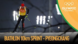 Mens 10km Sprint  Biathlon  PyeongChang 2018 Replays [upl. by Lebbie217]