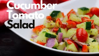 The Very Best Cucumber Tomato Salad [upl. by Akkimat]