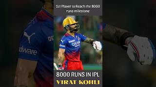 Virat kohli 8000 runs in ipl shorts iplshorts ipl2024 viratkohli rcb ipl cricketshorts [upl. by Marcin681]