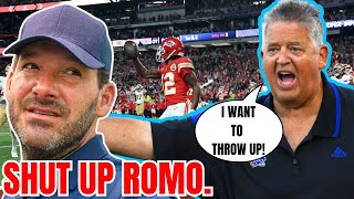 Patriots Legend Charlie Weis ABSOLUTELY CRUSHES Tony Romo over Chiefs GW Call In Super Bowl [upl. by Beattie]