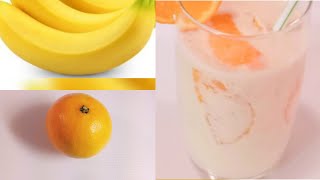 Smoothie Banane amp Orange  Recette facile et rapide [upl. by Oznerol895]