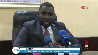 SOCIETE Pénurie deau à Brazzaville cest la faute à la pluie selon Chrysostome [upl. by Dimphia]