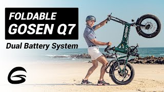 Gosen Q7 Dual Battery Folding Fat Tire Ebike  750W 1488Wh [upl. by Lime485]