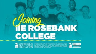 Join IIE Rosebank College  2023 Registration Process [upl. by Ardnazxela]