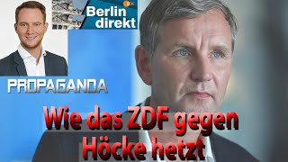 Wie das ZDF Björn Höcke AfD stigmatisierte und zum Interviewabbruch trieb [upl. by Ahsenwahs]